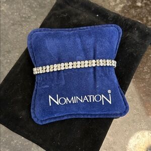 Elegant Silver two tone Tennis Bracelet